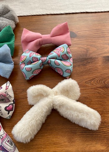 Renkli Fiyonk Saç Aksesuarları - Görsel 4