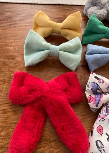 Renkli Fiyonk Saç Aksesuarları - Görsel 2