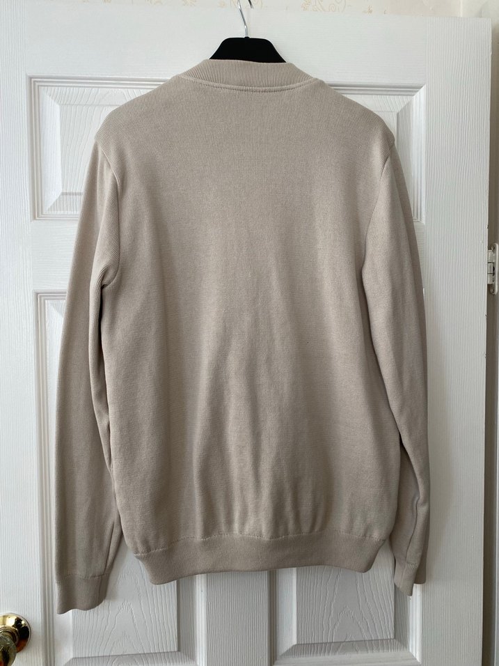 Bej Erkek Süet Fermuarlı Ceket - Görsel 4