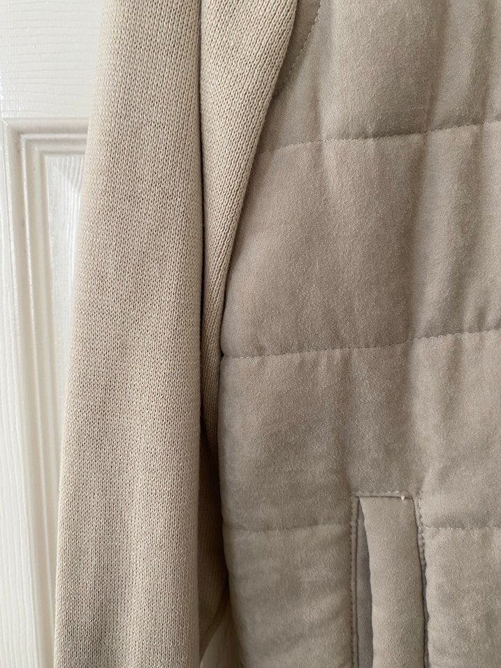 Bej Erkek Süet Fermuarlı Ceket - Görsel 3