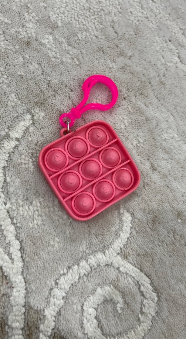 Pembe Pop It Anahtarlık Oyuncak - Görsel 2