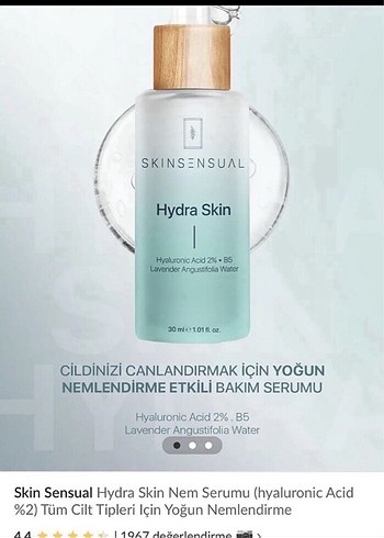 Skinsensual medium ve hydra serum
