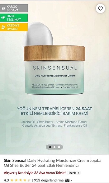 Skinsensual nemlendirici