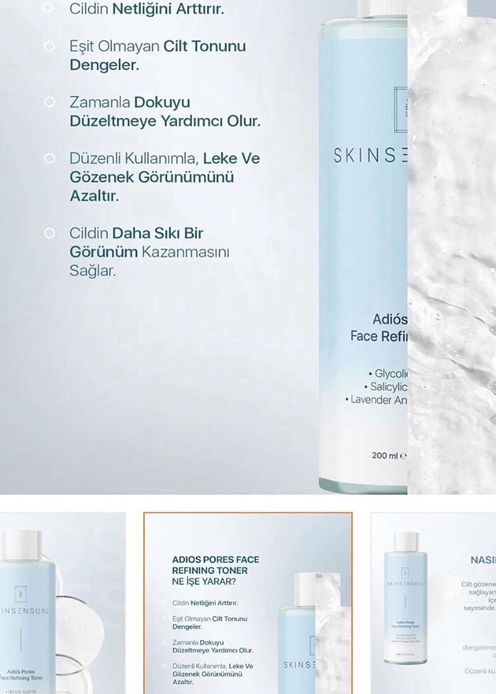 2 adet Skinsensual tonik - Görsel 2