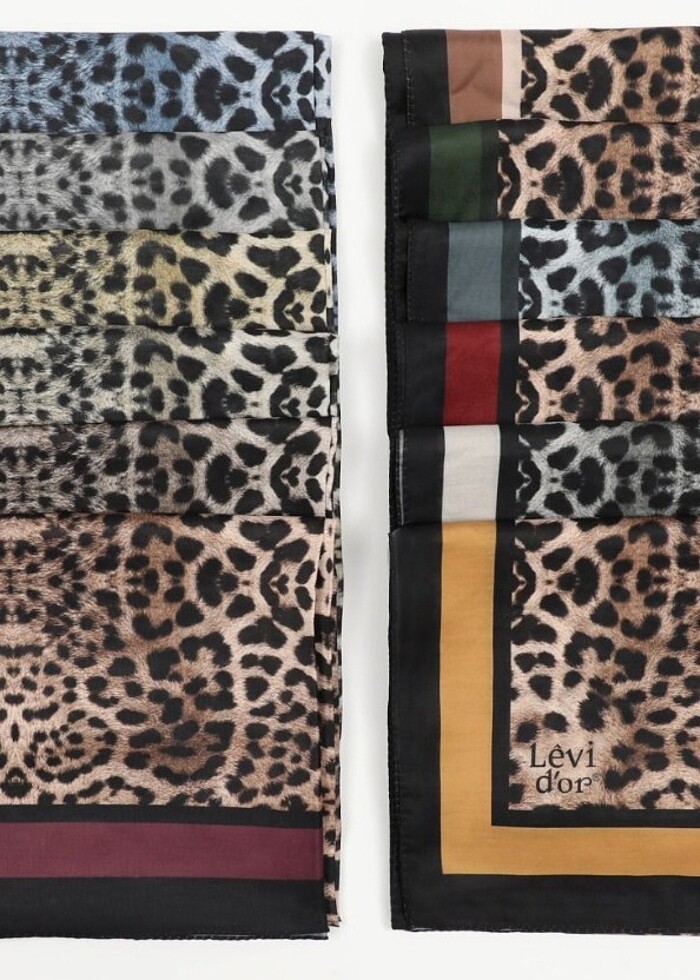 Leopar levidor şal  - Görsel 2