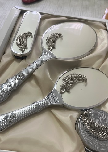 Vintage Gümüş Kaplama Gelin Aksesuar Seti - Görsel 2