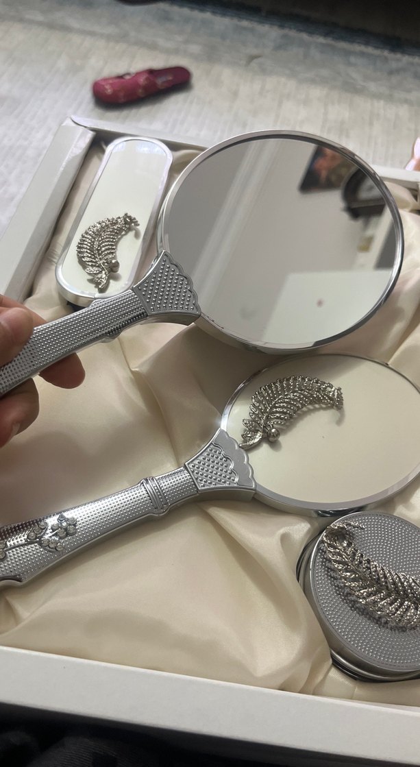 Vintage Gümüş Kaplama Gelin Aksesuar Seti - Görsel 3