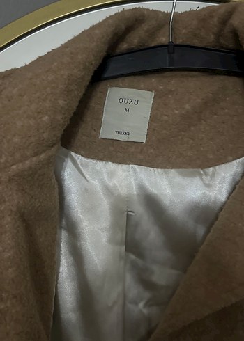 Düğmeli Kahverengi Midi Kadın Kaban - Görsel 2