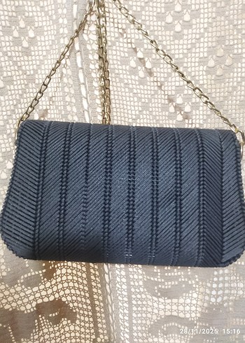 Zincir Detaylı Gri Kadın Çanta istenilen renkte yapılır - Görsel 2