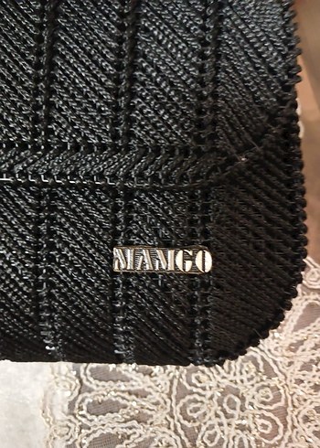 Zincir Detaylı Siyah Örgü Kadın Çanta - Görsel 6