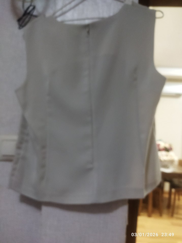 Gri Uzun Kesim Kadın Takım Elbise - Görsel 3