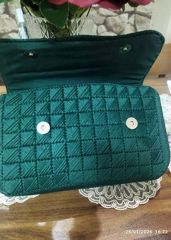 Yeşil Pilili Kadın Omuz Çantası - Görsel 3