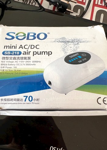 Sobo SB-218 şarjlı Beyaz Hava Pompası