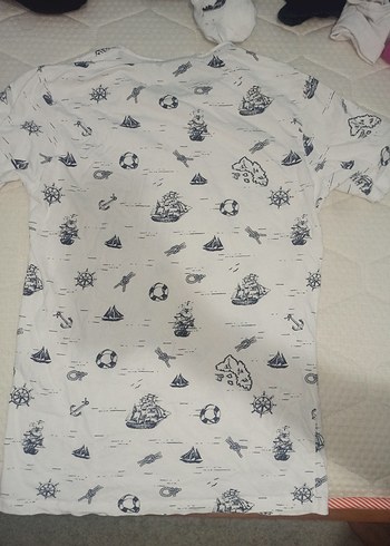 LC Waikiki Baskılı Beyaz Erkek Tişört
