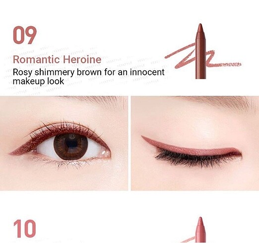 Beden MONY waterproof pembe eyeliner