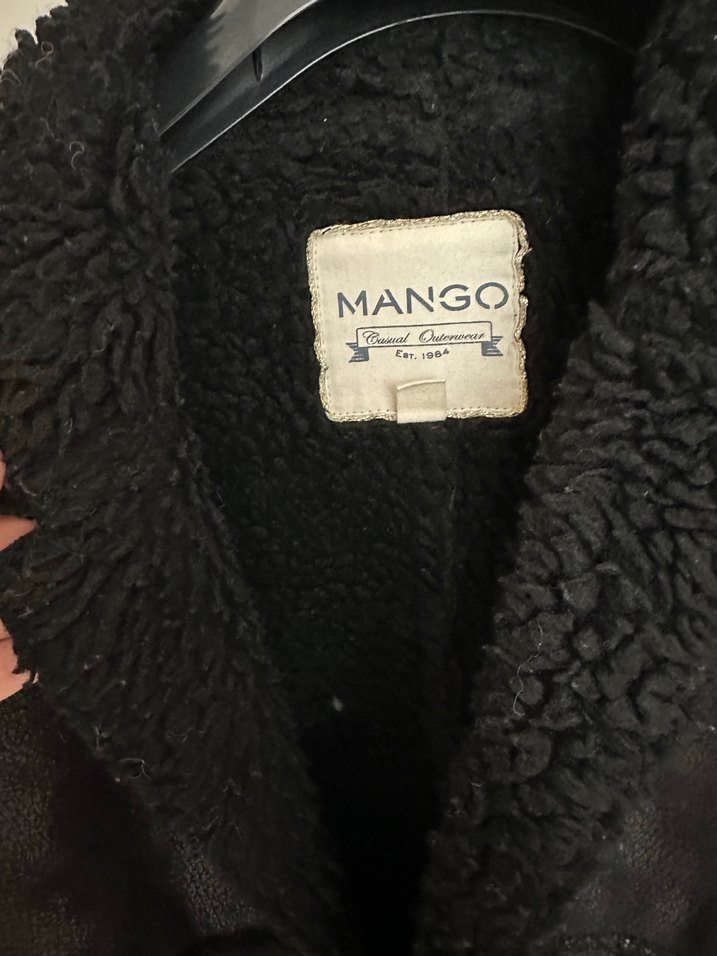 Kürklü Siyah Deri Kadın Ceket - Görsel 3