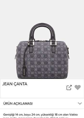 Vakko monogram jean Kadın Çanta - Görsel 7