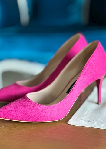 Pembe Stiletto Kadın Ayakkabı - Görsel 2