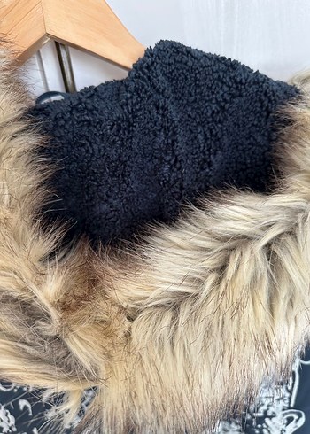 Gri Midi Kadın Kışlık Mont Yüksek Yakalı - Görsel 6