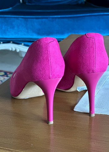 Pembe Stiletto Kadın Topuklu Ayakkabı - Görsel 3