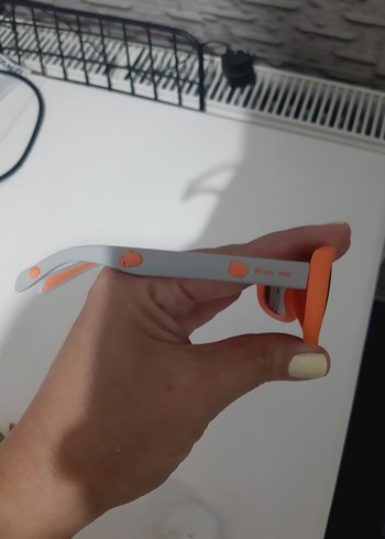 Ray Ban Şeffaf Gri Detaylı Turuncu çocuk Güneş Gözlüğü