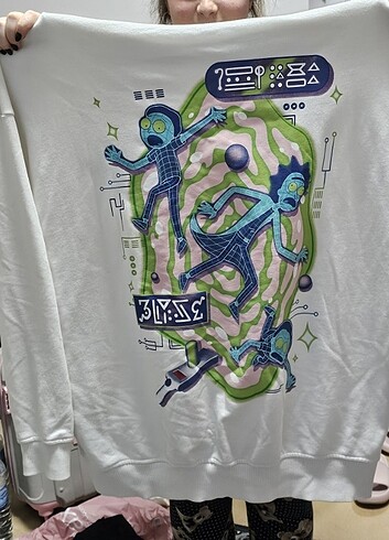 xxl Beden Rick and Morty sweatshirt