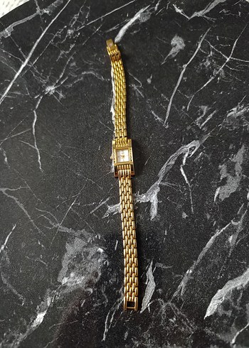 Zincir Detaylı Kadın Vintage Altın Saat - Görsel 3