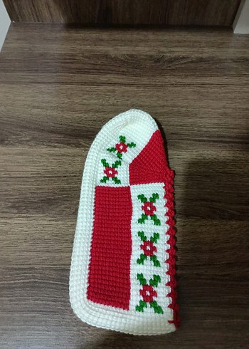 Nakışlı Renkli Örgü Kadın patik - Görsel 2