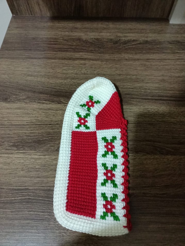 Nakışlı Renkli Örgü Kadın patik - Görsel 2