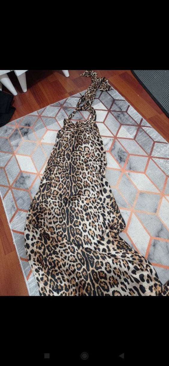 eyyo leopar elbise - Görsel 4