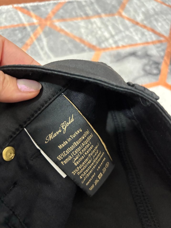 Kadın Siyah Deri Regular Fit Pantolon - Görsel 3