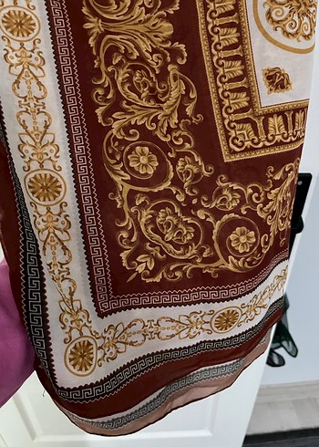 Bordo Drapeli Kadın yumuşak kumaş Şal - Görsel 2