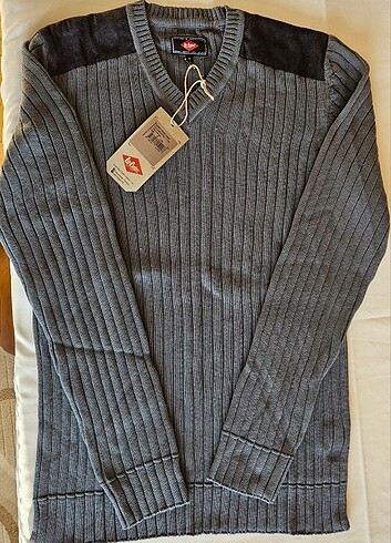 Lee Cooper Lee Cooper Hubert Erkek Kazak, Gri Renk, XL beden