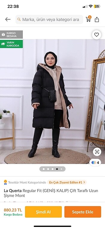 m Beden siyah Renk Şişme Mont