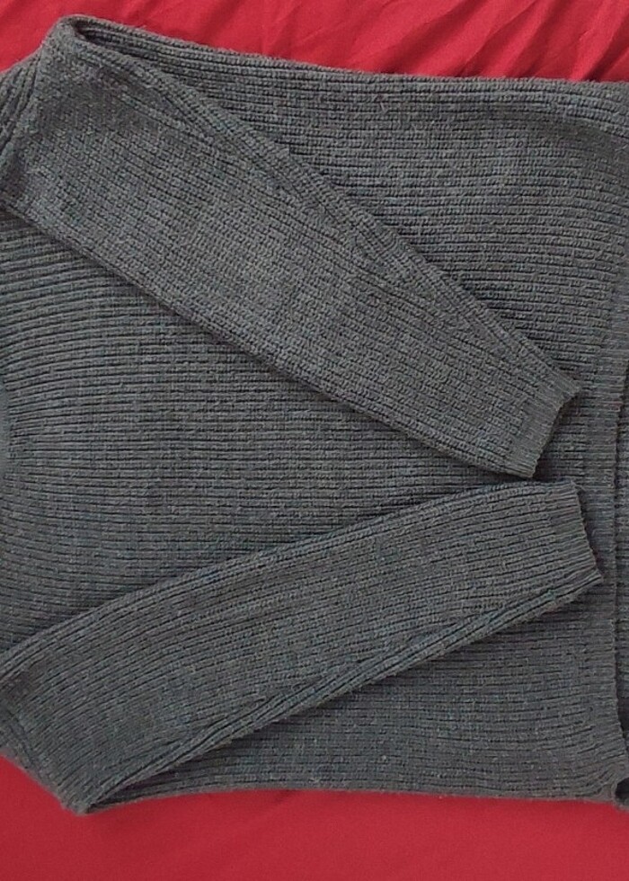 Gri pinterest kazak - Görsel 2