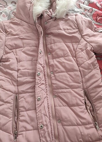 Az kullanılmış pembe mont 38-40 beden - Görsel 6
