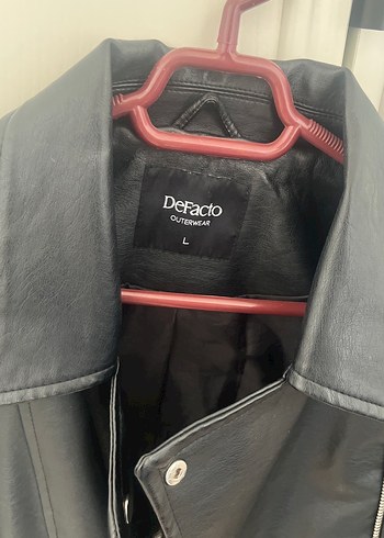 Siyah Deri Biker Ceket - Görsel 2