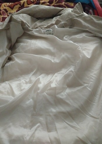 krem renkli kadın mont - Görsel 4