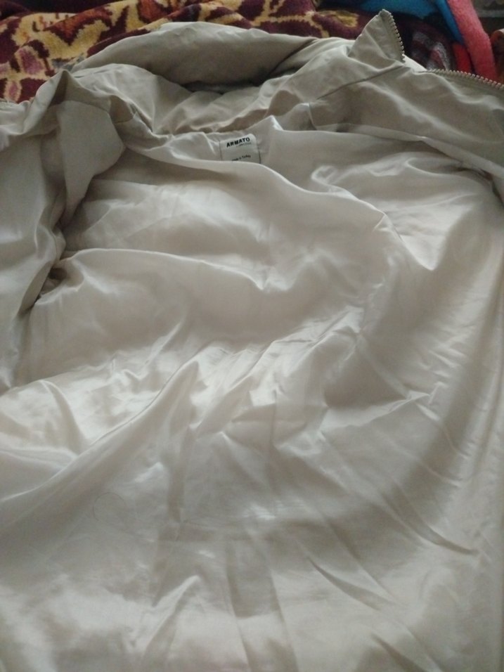 krem renkli kadın mont - Görsel 4