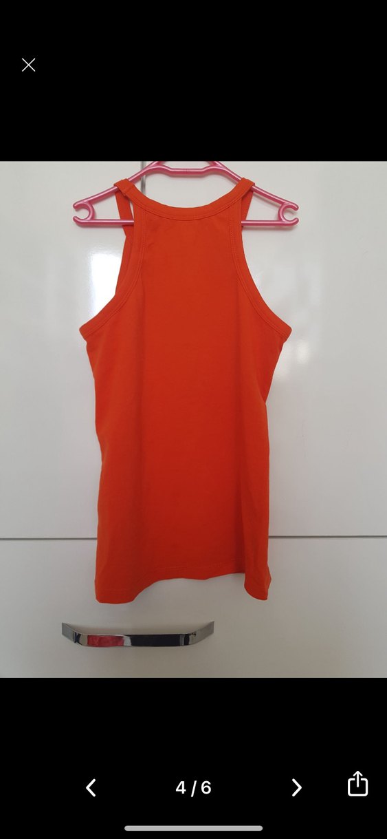 Kırmızı Spor Kolsuz Straplez Atlet - Görsel 4