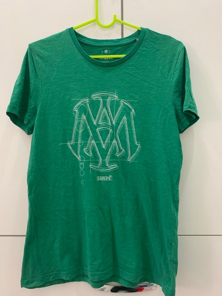 Yeşil Baskılı tshirt - Görsel 2