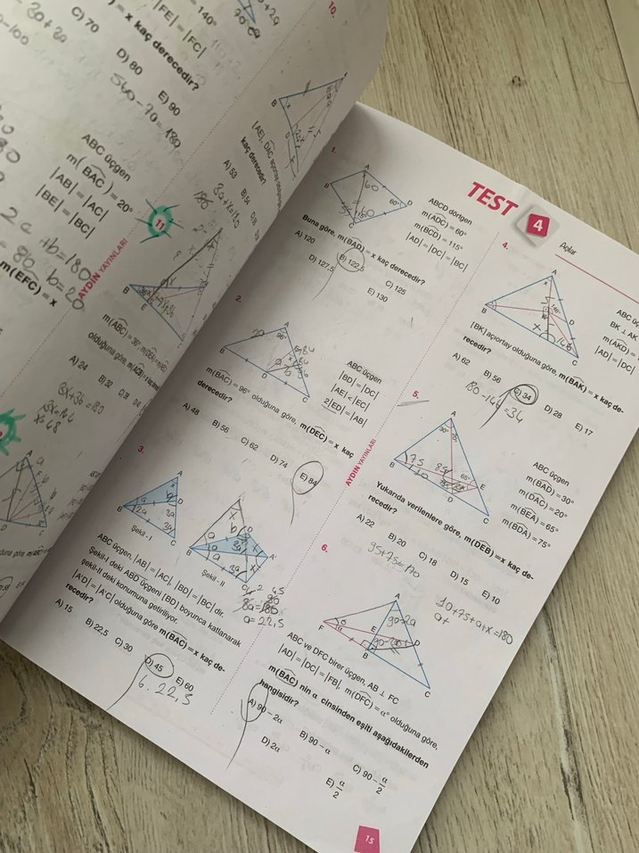AYT Geometri Soru Bankası - Aydın Yayınları - Görsel 4