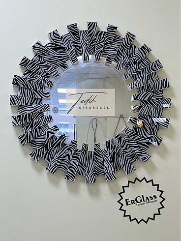 Zebra desen piyano ayna