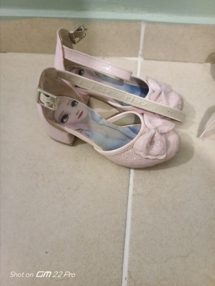 Kız Çocuk pembe Baskılı topuklu Ayakkabı - Görsel 3