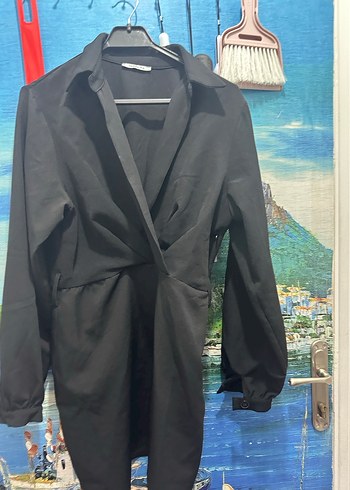 Siyah  Kadın elbise - Görsel 2