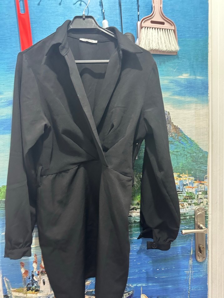 Siyah  Kadın elbise - Görsel 2