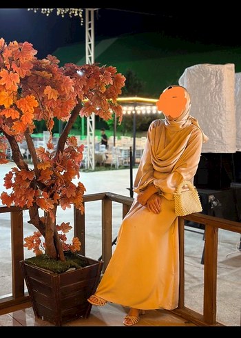 Beyaz Uzun Kollu Drapeli Kadın Elbise - Görsel 3