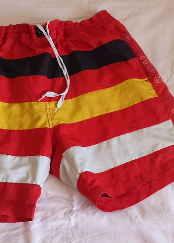 Renkli Çizgili Erkek Mini Şort - Görsel 2