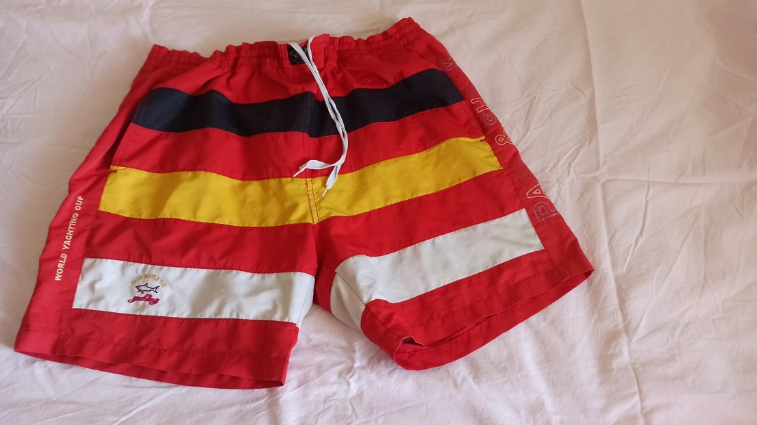 Renkli Çizgili Erkek Mini Şort - Görsel 2