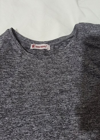 Gri penye midi elbise - Görsel 5